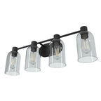 Hunter 19711 Natural Iron Hunter Lochemeade Natural Iron 4 Light Vanity Wall Light Fixture Image 3