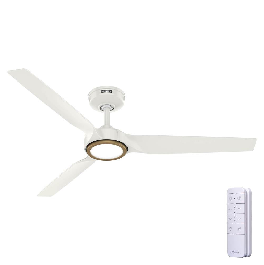 Hunter 53519 Fresh White Zentech 3 Blade Indoor/outoor Smart Fan 52in - Fresh White Image 7