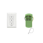 Hunter 99771 White Universal Fan-light Wall Control With Receiver Image 1