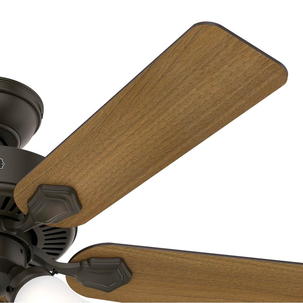 Hunter 52781 New Bronze Hunter 44 Inch Swanson New Bronze Ceiling Fan With Led Light Kit And Pull Chain Image 5