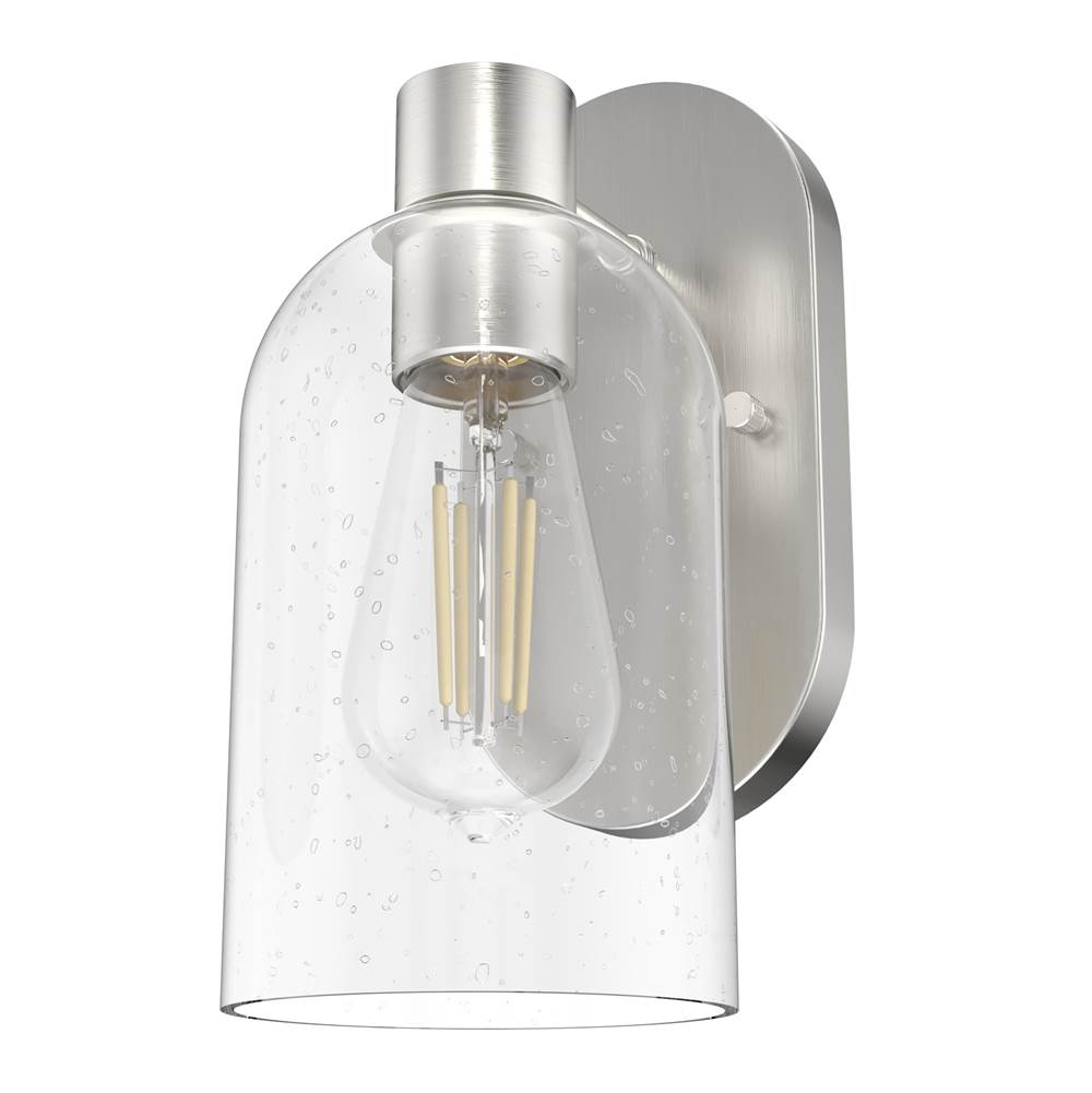 Hunter 19775 Brushed Nickel Lochemeade 1 Light Wall Sconce Image 1