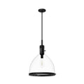 Hunter 48051 Matte Black Van Nuys Matte Black With Clear Glass 1 Light Pendant Ceiling Light Fixture Image 1