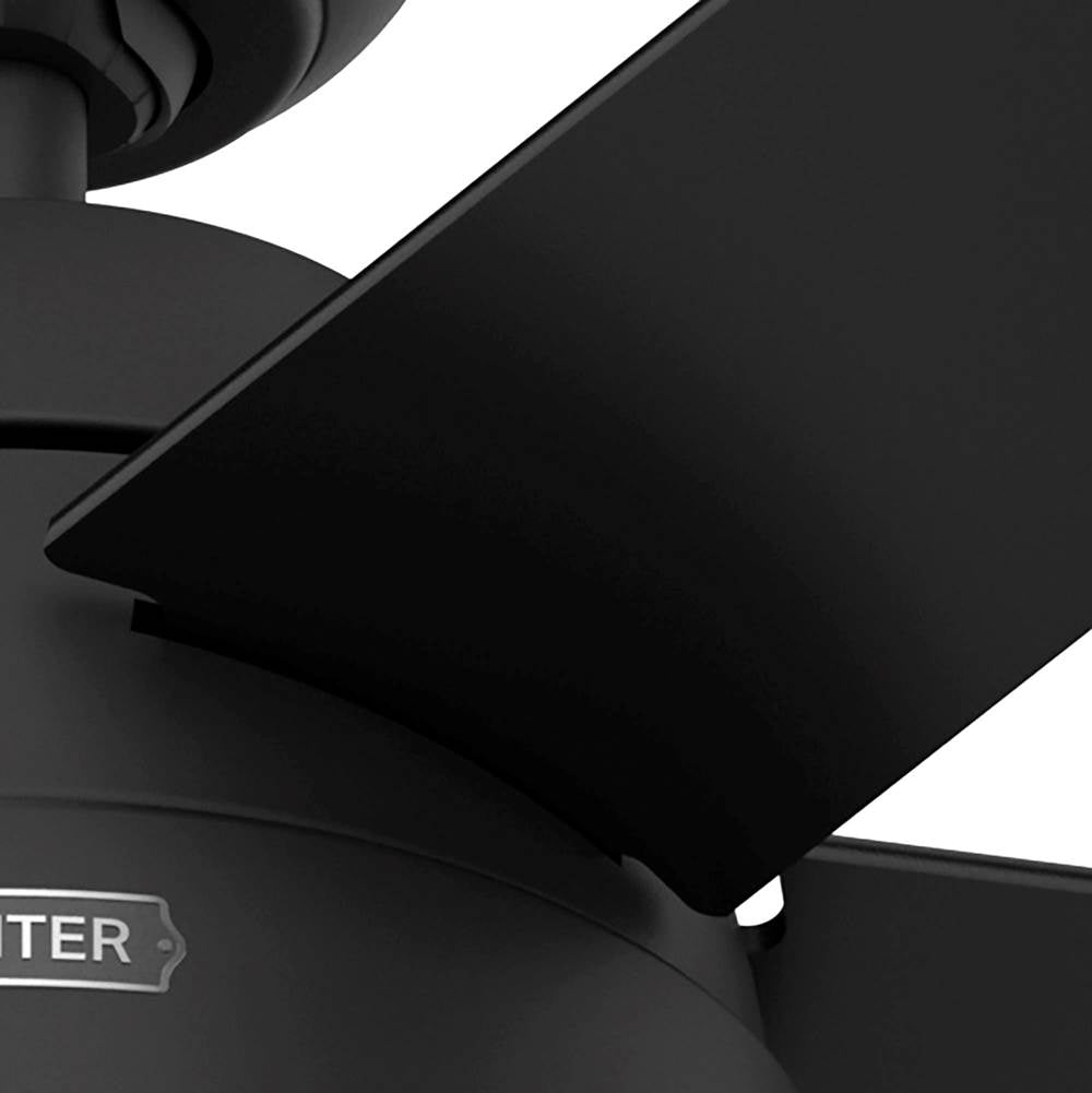 Hunter 52385 Matte Black 52 Inch Anslee Matte Black Ceiling Fan With Led Light Kit And Pull Chain Image 6