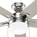 Hunter 52505 Brushed Nickel 52 Inch Anisten Brushed Nickel Image 3