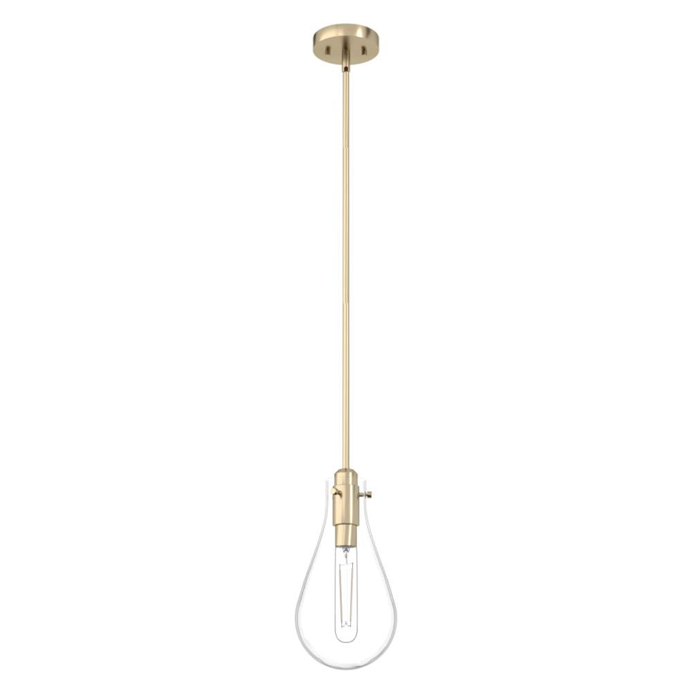 Hunter 19560 Palm Gold Hunter Lundin Palm Gold 1 Light Pendant Ceiling Light Fixture Image 1
