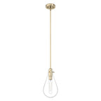 Hunter 19560 Palm Gold Hunter Lundin Palm Gold 1 Light Pendant Ceiling Light Fixture Image 1