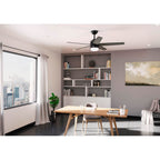 Hunter 52491 Matte Black 52 Inch Bardot Matte Black Ceiling Fan With Led Light Kit And Pull Chain Image 3