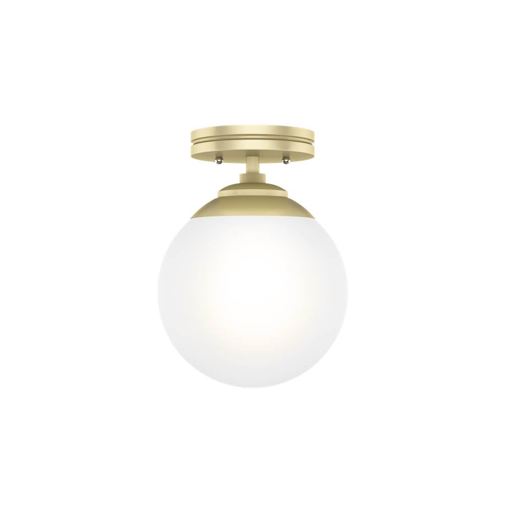 Hunter 19020 Painted Modern Brass Hepburn 1 Light Flush Mount Image 1