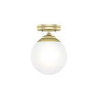Hunter 19020 Painted Modern Brass Hepburn 1 Light Flush Mount Image 1