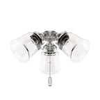 Hunter 99049 Brushed Nickel 3 Led Light Kit Brushed Nickel Image 1