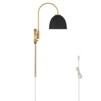 Hunter 48175 Luxe Gold Erling 1 Light Large Pin Up Sconce Gold Image 2