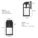Hunter 46044 Matte Black Aspenbrook Outdoor 1 Light Large Wall Light Black Image 5