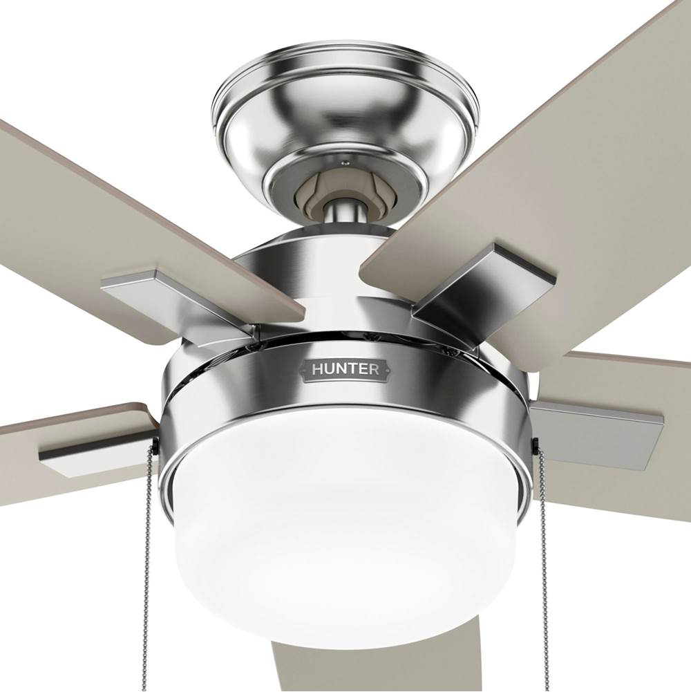 Hunter 52495 Brushed Nickel 44 Inch Anisten Brushed Nickel Image 3