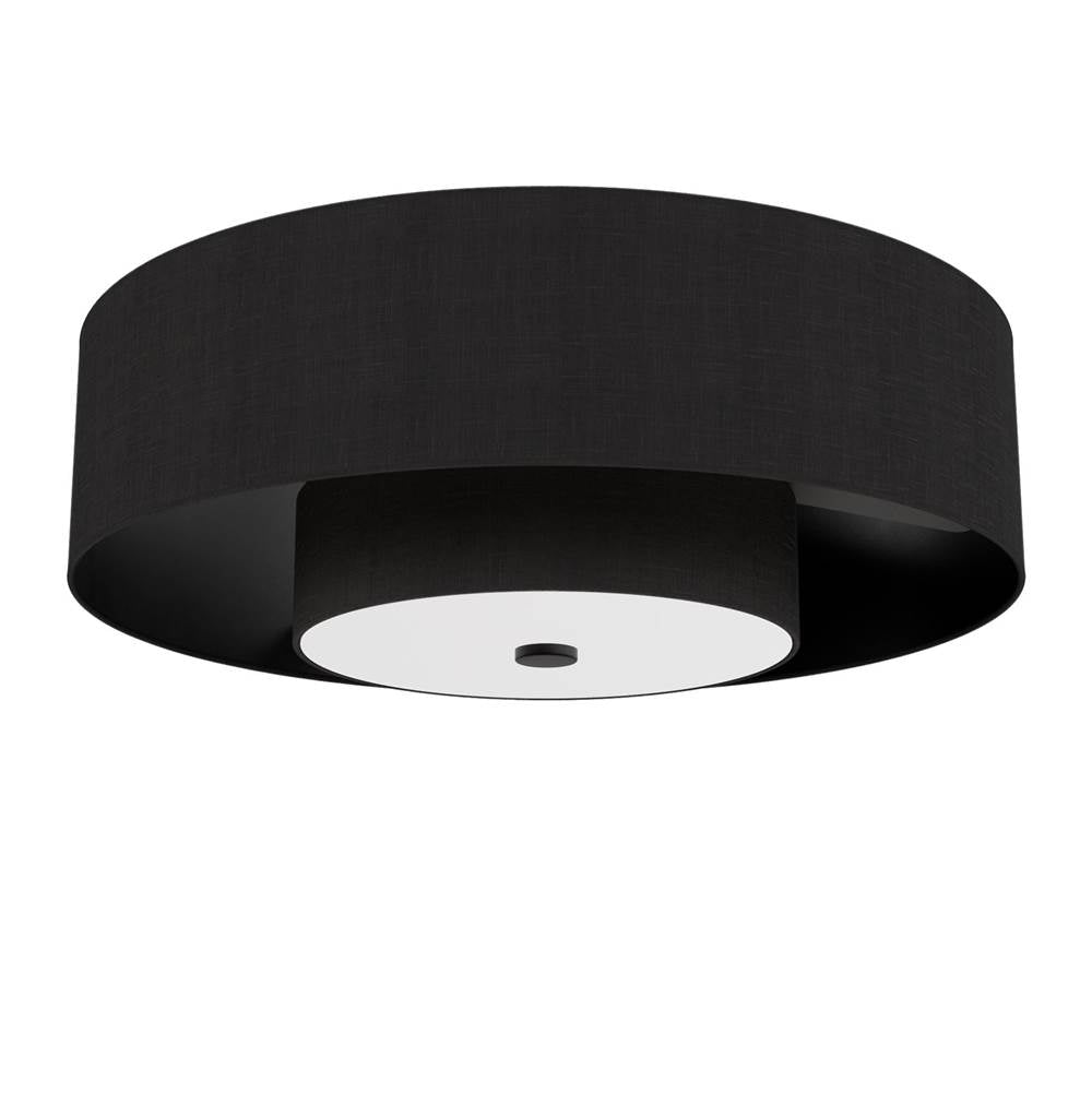 Hunter 52975 Matte Black 30 Inch Brookside Matte Black Ceiling Fan With Led Light Kit And Handheld Remote Image 1