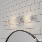 Hunter Holly Grove Holly Grove 2 Light Vanity 24 Inch Chrome