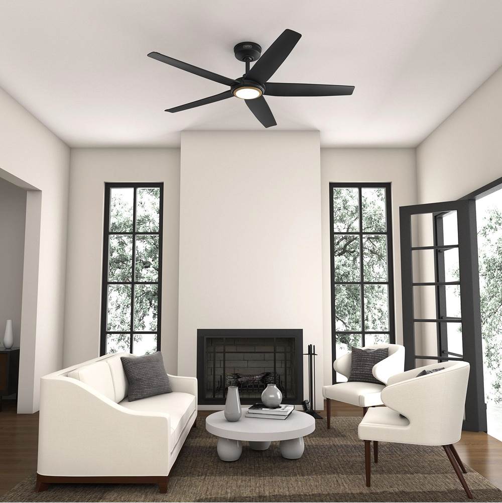 Hunter 53638 Matte Black Zentech 5 Blade Indoor/outdoor Smart Fan 52in - Matte Black Image 6