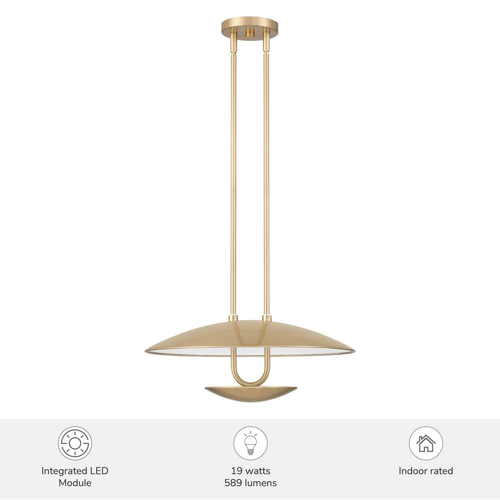 Hunter 48166 Luxe Gold Sunset Ridge 1 Light Large Pendant Gold Image 3