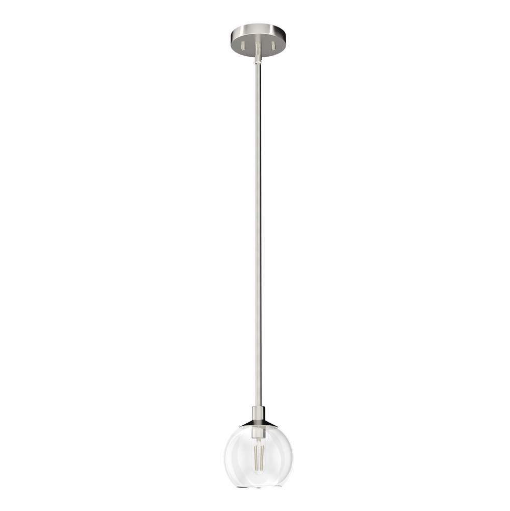 Hunter Xidane 1 Light Mini Pendant Brushed Nickel