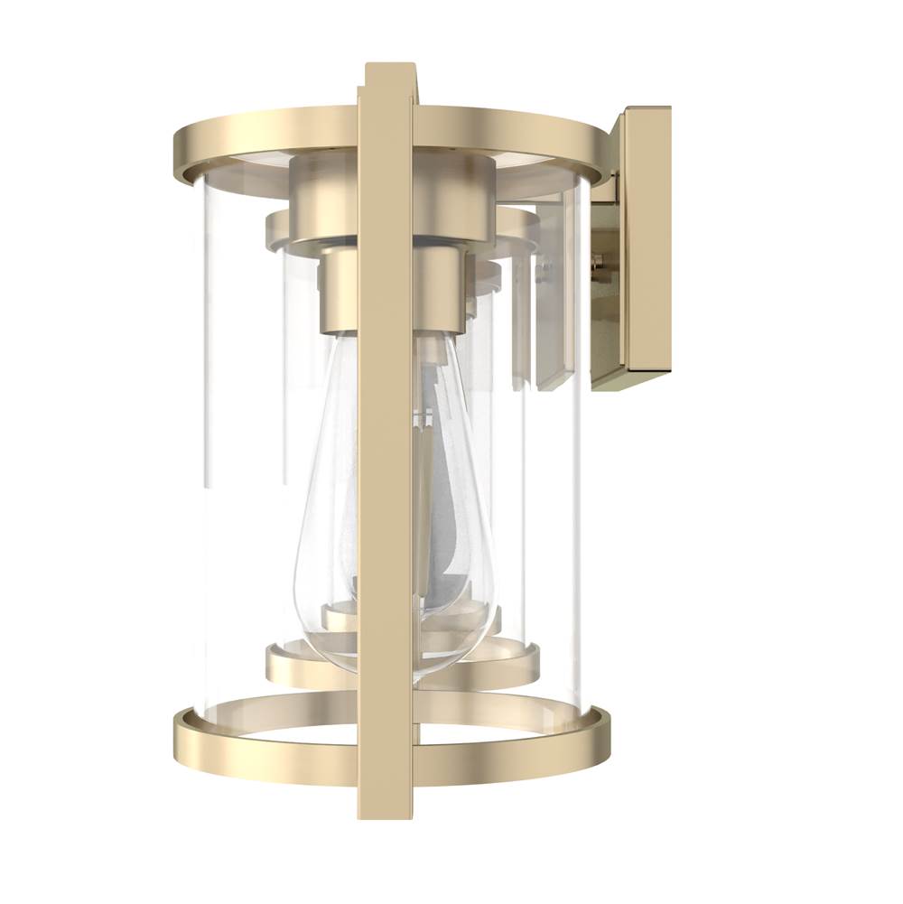 Hunter 48011 Alturas Gold Astwood Alturas Gold With Clear Glass 4 Light Vanity Wall Light Fixture Image 6