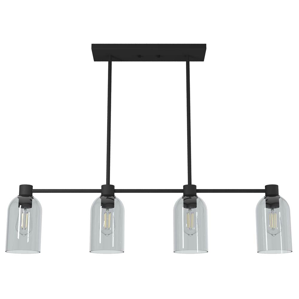 Hunter 19715 Natural Iron Lochemeade 4 Light Linear Chandelier Image 1