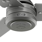 Hunter 52981 Matte Silver 60 Inch Cassius Energy Star Matte Silver Damp Rated Ceiling Fan And Wall Control Image 8