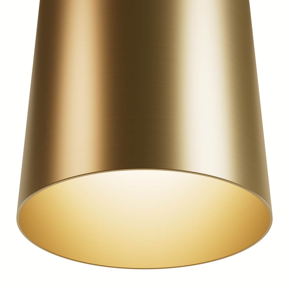 Hunter Canoga Luxe Gold 1 Light Small Flush Mount Ceiling Light Fixture