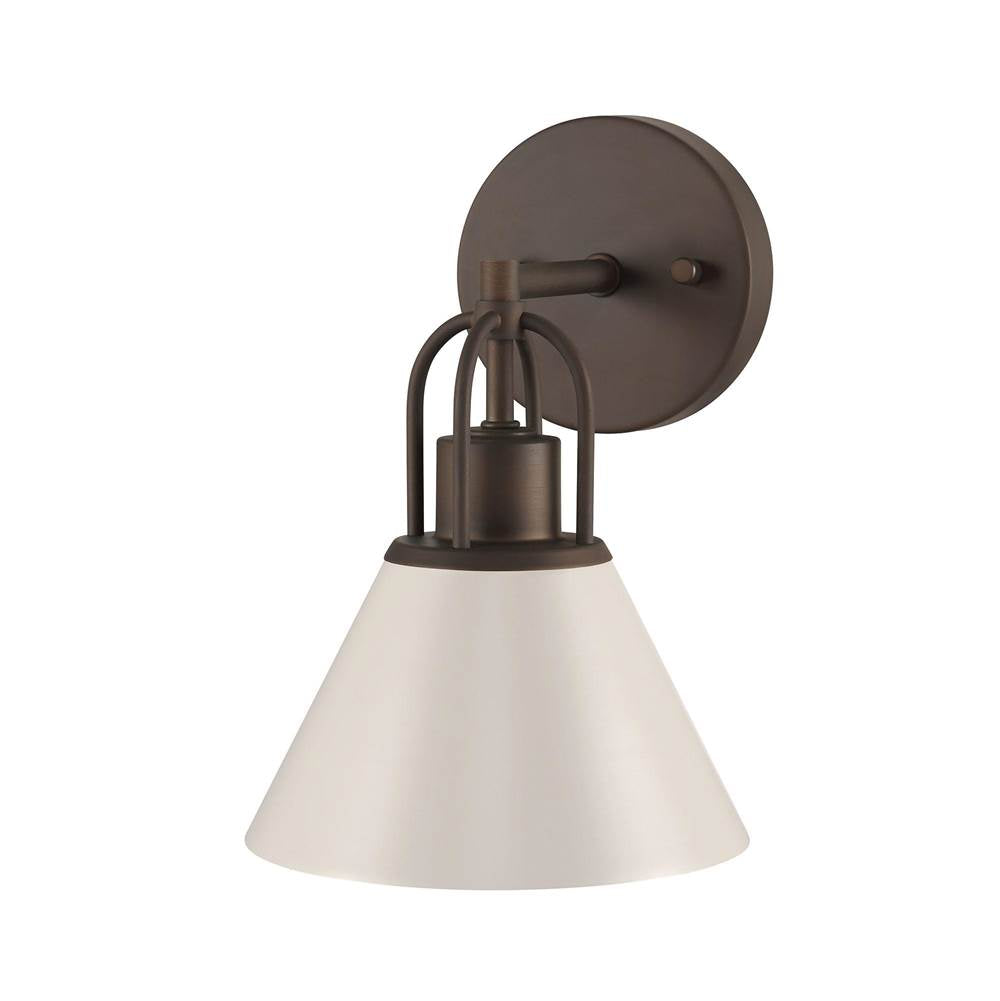 Hunter 13167 Sandstone Carrington Isle Jasmine Roth 1 Light Sconce Image 1