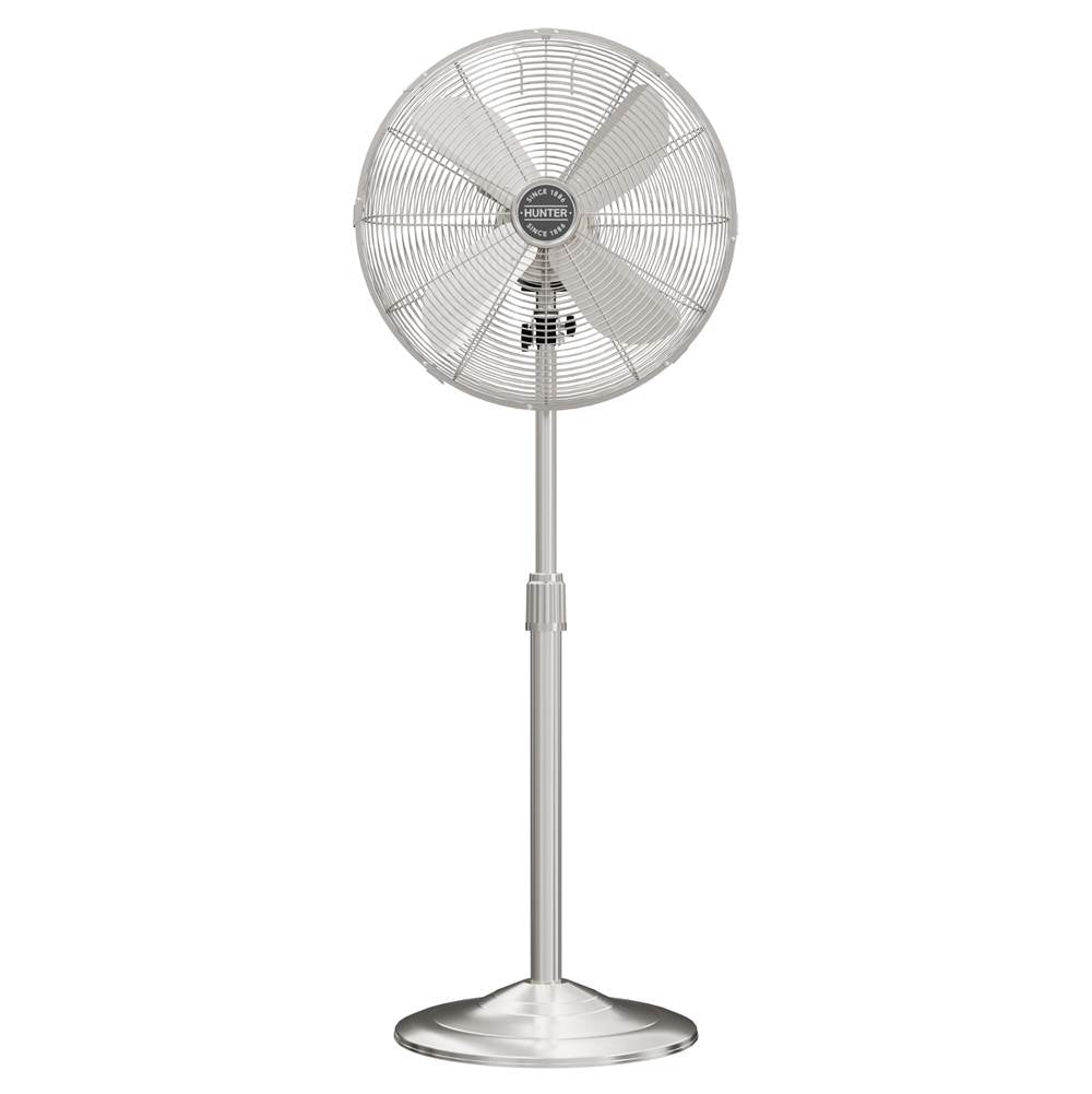 Hunter 97317 Brushed Nickel Standing Fan Image 1