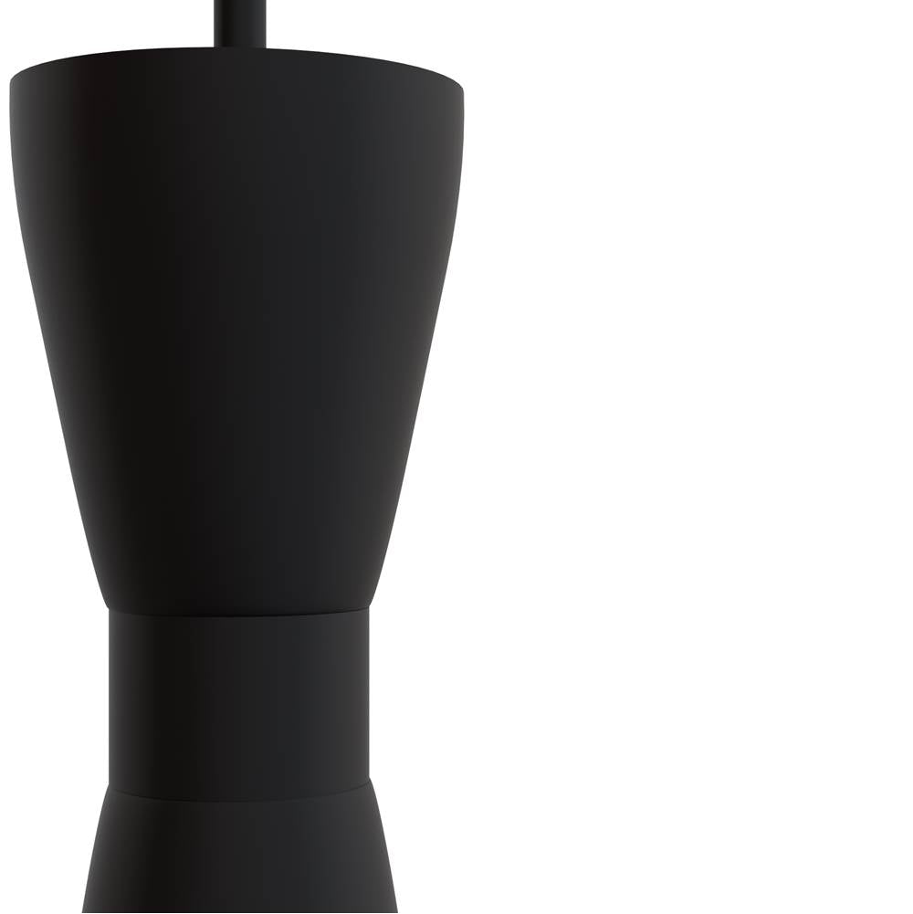 Hunter Zola Hunter Zola Flat Matte Black 1 Light Pendant Ceiling Light Fixture