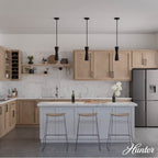 Hunter 19827 Flat Matte Black Hunter Zola Flat Matte Black 1 Light Pendant Ceiling Light Fixture Image 5