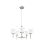 Hunter 19742 Brushed Nickel Xidane 5 Light Chandelier Image 1
