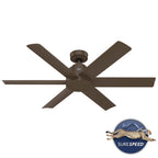 Hunter  52 In Kennicott - Matte Bronze