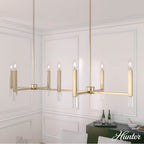 Hunter 19986 Alturas Gold Sunjai Alturas Gold 7 Light Chandelier Ceiling Light Fixture Image 5