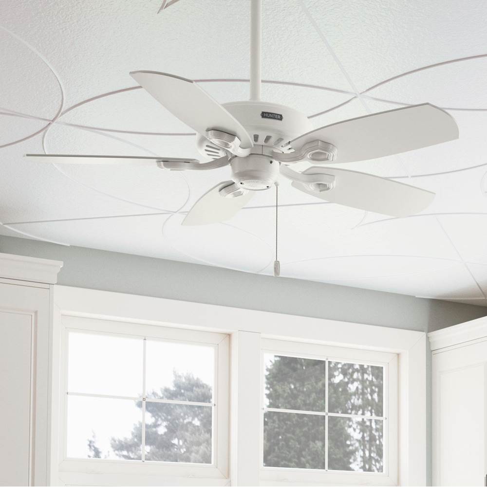Hunter 53486 Fresh White 42 Inch Builder Elite Fresh White Image 9