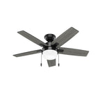 Hunter 52486 Matte Black 44 Inch Anisten Matte Black Ceiling Fan With Led Light Kit And Pull Chain Image 6