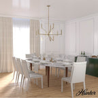 Hunter Sunjai Hunter Sunjai Palm Gold 12 Light Chandelier Ceiling Light Fixture