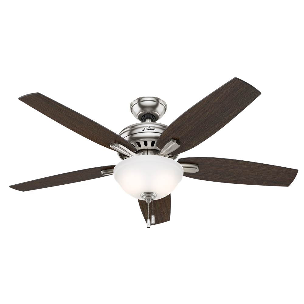 Hunter 53312 Brushed Nickel 52'' Newsome-brushed Nickel-bowl Image 1