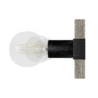 Hunter 13052 Brushed Iron,Barnwood Donelson Brushed Iron And Barnwood 7 Light Vanity Wall Light Fixture Image 5