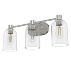 Hunter 19708 Brushed Nickel Lochemeade 3 Light Vanity Image 1