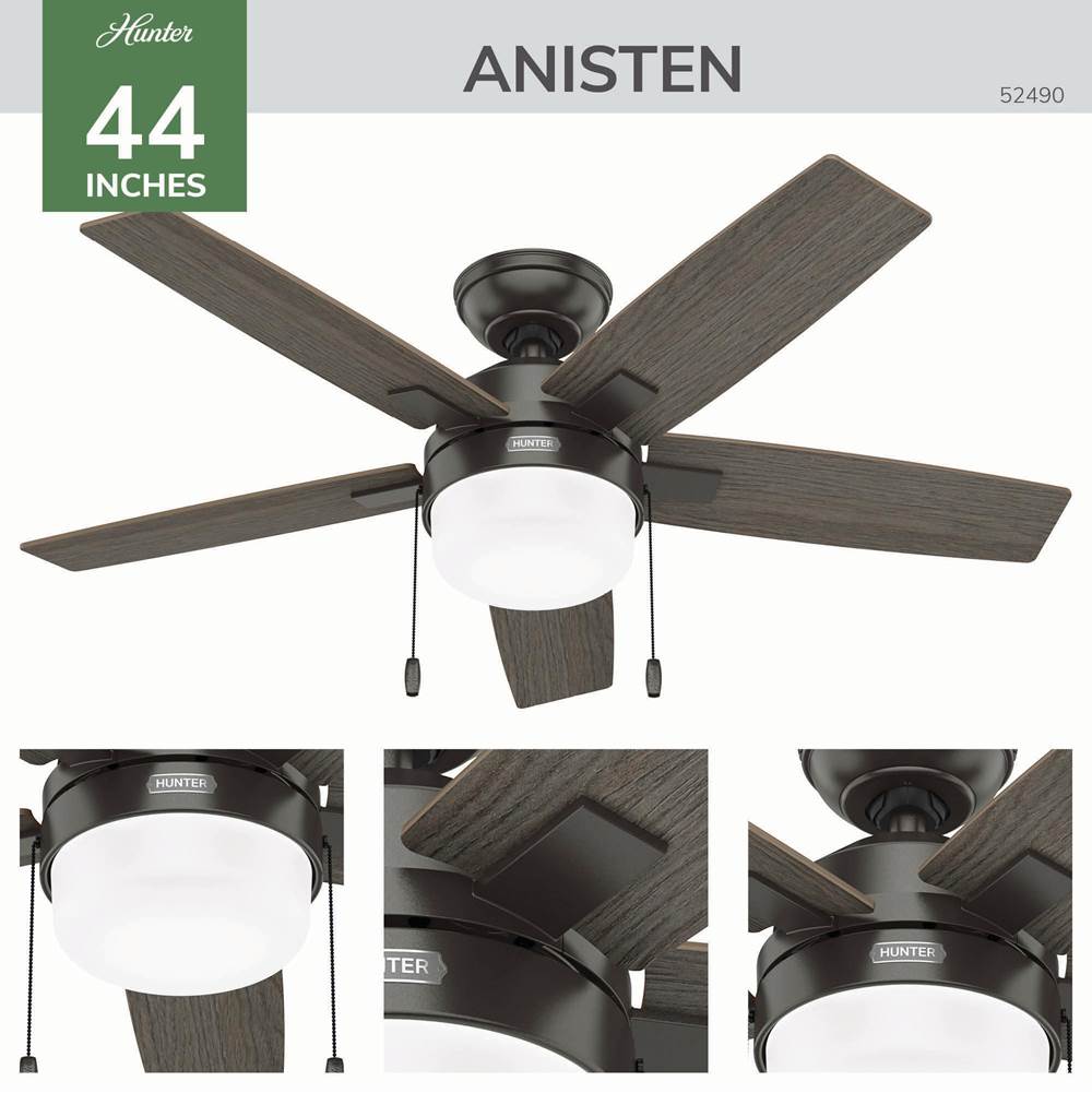 Hunter 52490 Noble Bronze 44 Inch Anisten Noble Bronze Image 8