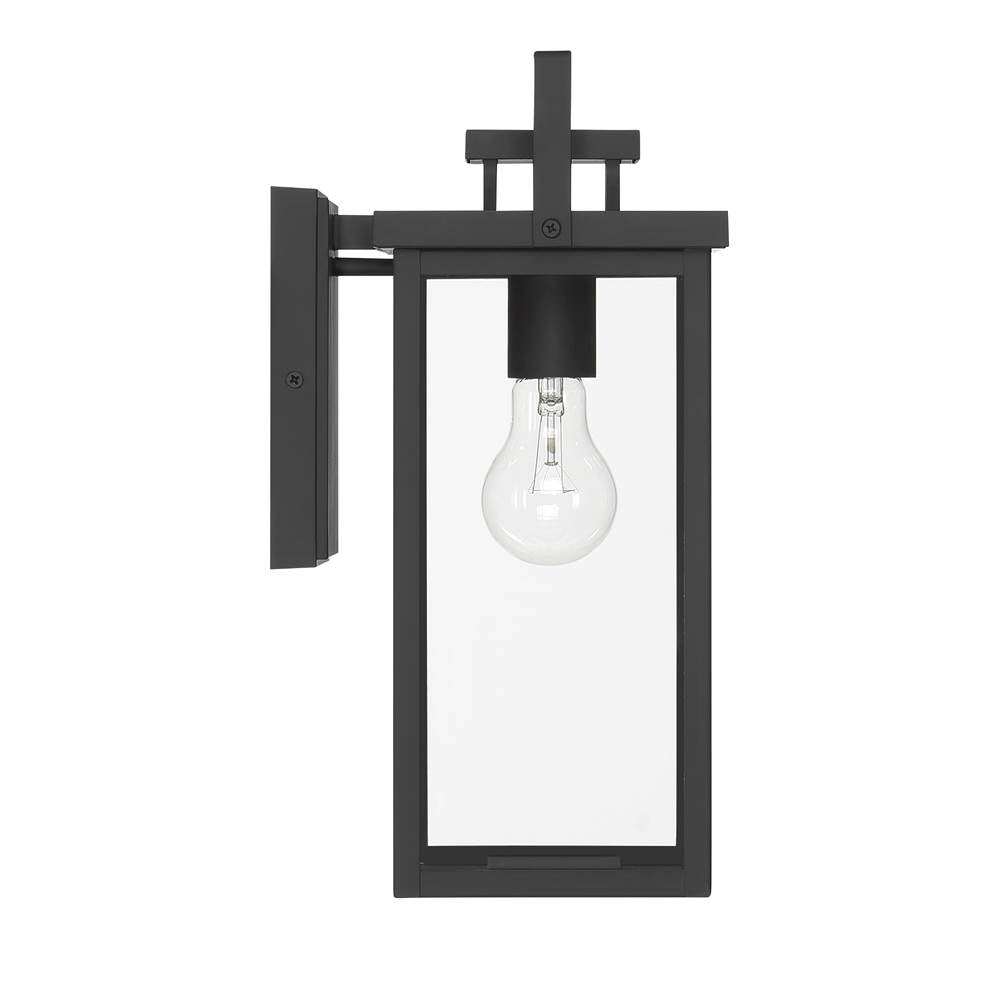 Hunter 46051 Matte Black Hunter Timbergrove Matte Black With Clear Glass 1 Light Image 3
