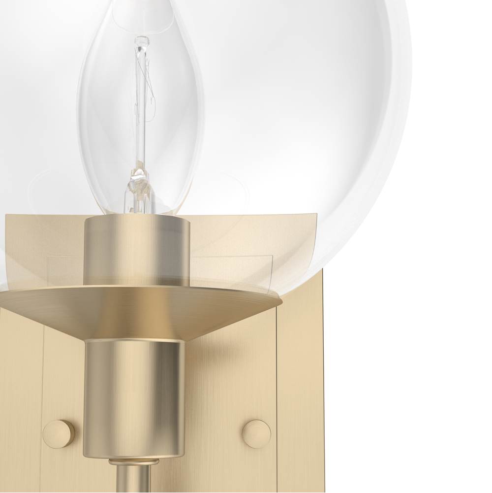 Hunter 19759 Alturas Gold Xidane 1 Light Wall Sconce Image 5