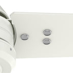 Hunter 52980 Fresh White 60 Inch Cassius Energy Star Fresh White Damp Rated Ceiling Fan And Wall Control Image 7