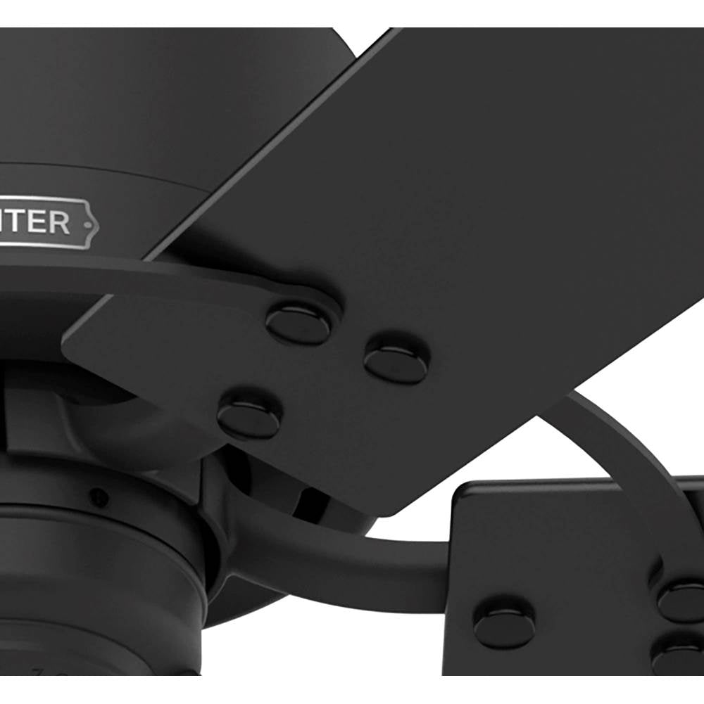 Hunter 51817 Matte Black 52 Inch Gilrock Matte Black Ceiling Fan And Pull Chain Image 7