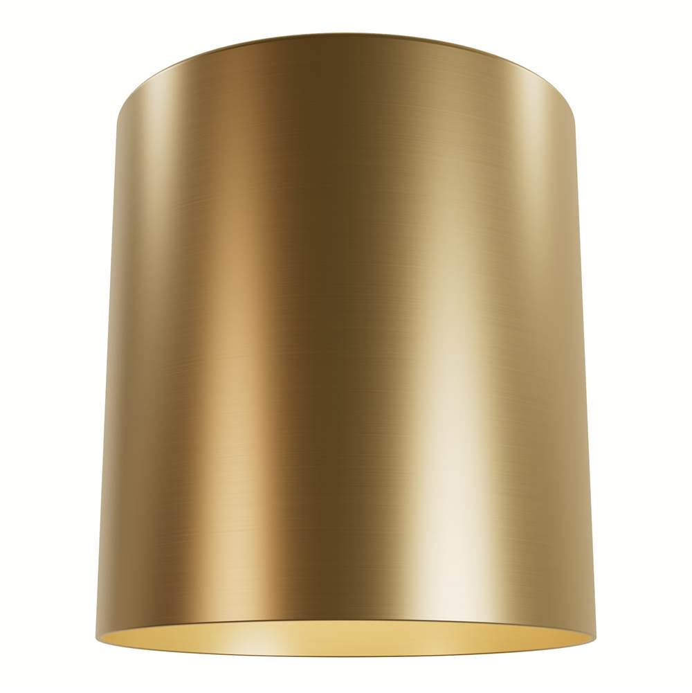 Hunter 13125 Luxe Gold Canoga Luxe Gold 1 Light Small Flush Mount Ceiling Light Fixture Image 1