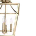 Hunter 19066 Alturas Gold Hunter Laurel Ridge Alturas Gold 4 Light Pendant Ceiling Light Fixture Image 2