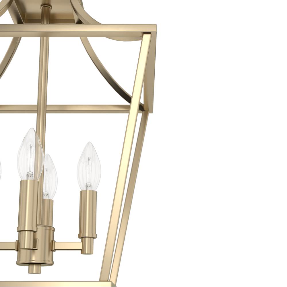 Hunter 19066 Alturas Gold Hunter Laurel Ridge Alturas Gold 4 Light Pendant Ceiling Light Fixture Image 2
