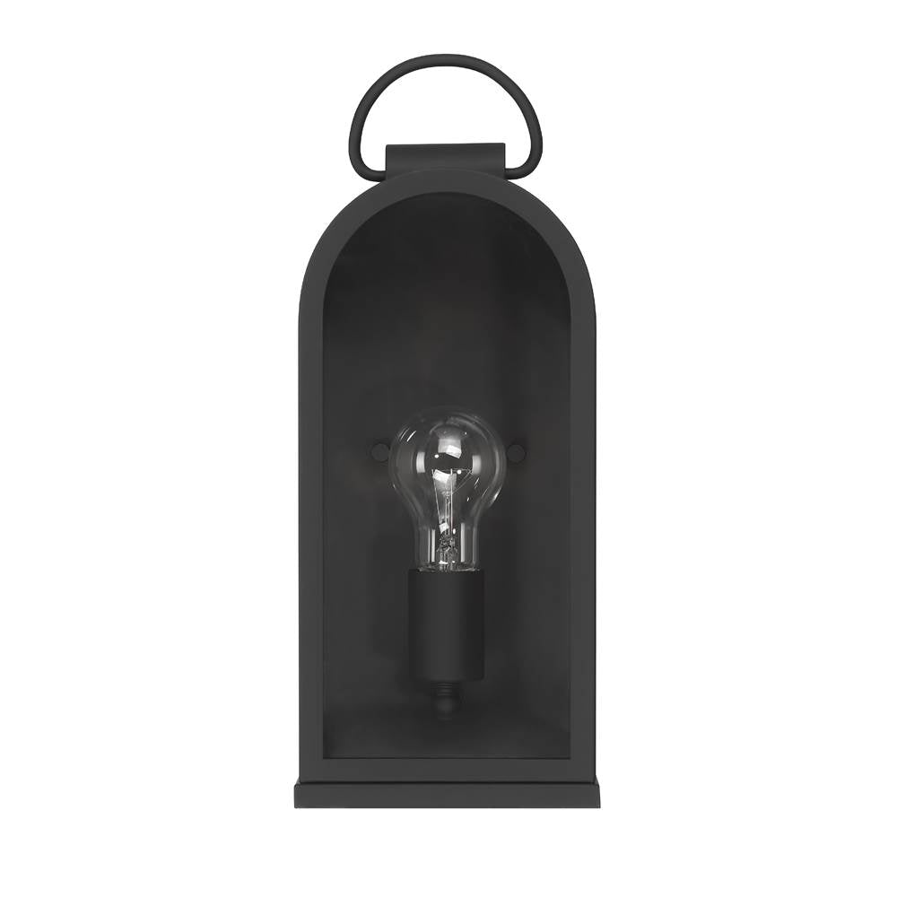Hunter 46058 Matte Black Hunter Kendra Bell Matte Black With Clear Glass 1 Light Image 1