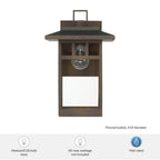 Hunter 46071 Matte Bronze Hunter Yancy House Matte Bronze With Clear Glass 1 Light Image 6