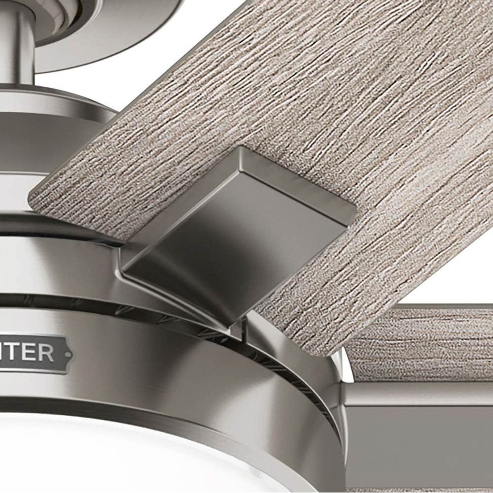 Hunter 52785 Brushed Nickel 52 Inch Georgetown Energy Star Hunterexpress Brushed Nickel Ceiling Fan With Led Light Kit And Handheld Remote Image 6